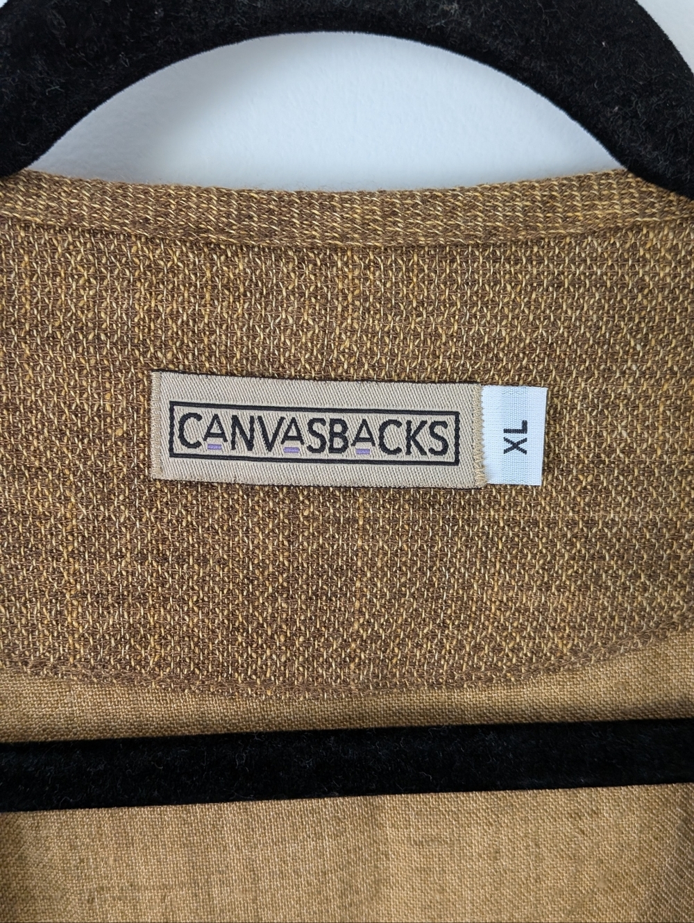 Vintage Canvasbacks Patchwork Jacket Size XL Lagenlook Art To Wear Boho - Picture 6 of 8